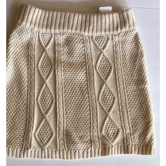 Others Follow Cambridge Cable Knit Sweater Mini Skirt Cream Small - Picture 2 of 11